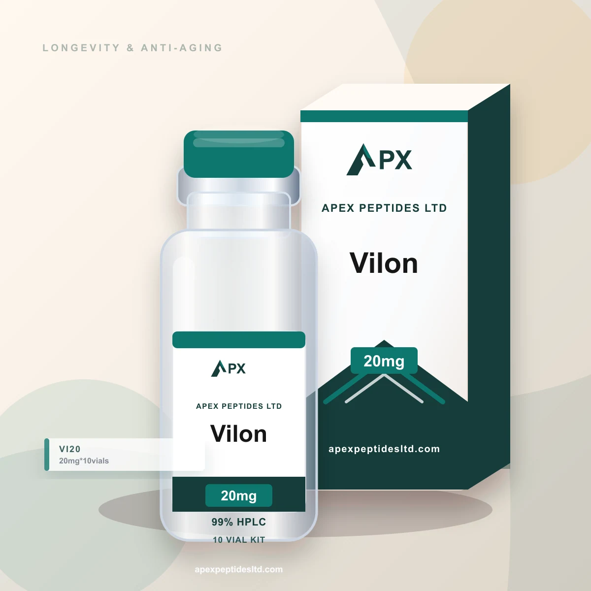Vilon 20mg packaging